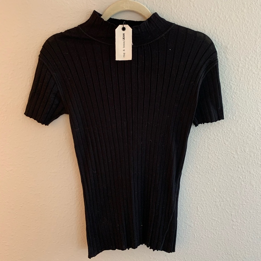 Rag & Bone black tri rib top
